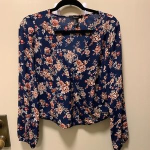 Flower-printed top